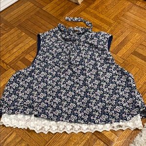 Crop top woven forever 21